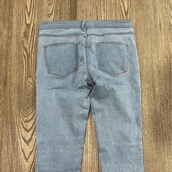 Pilcro and the Letterpress Serif Jeans Straight Leg Mid Rise Light Wash Size 28 - Picture 12 of 12